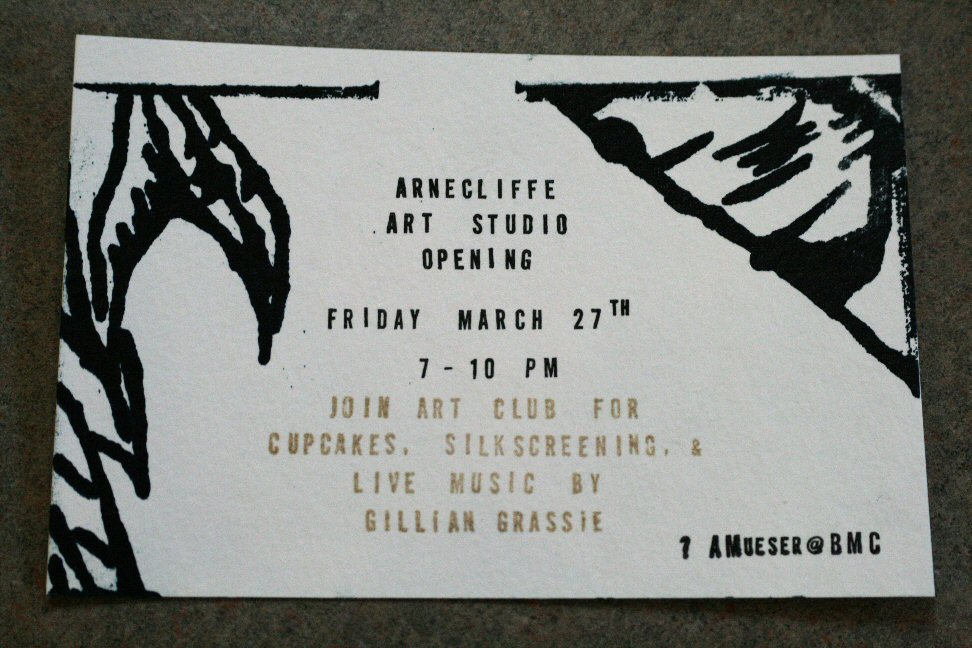 Art Club Opening Invitation